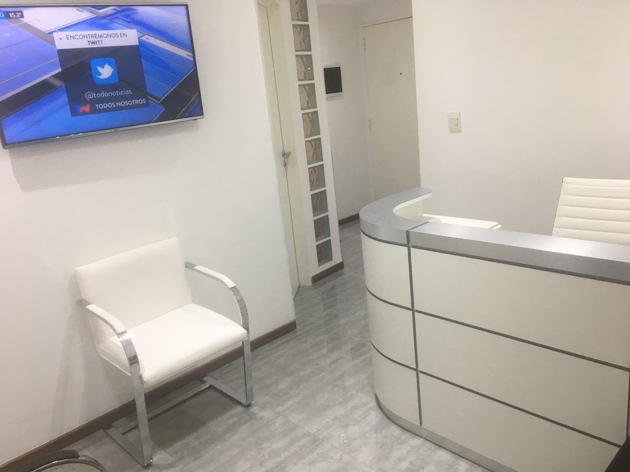 Sala de espera de la clínica